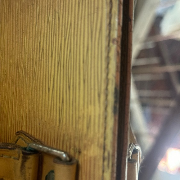 AUTHENTIC LOUIS VUITTON- SAC D'ÉPAULE LEATHER HANDBAG - Picture 6 of 14